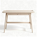 Wooden writing desk with two drawers beige color 120 x 60 x 75cm