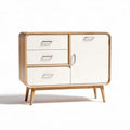 Wooden storage cabinet with three drawers and one door 90 x 40 x 80cm
